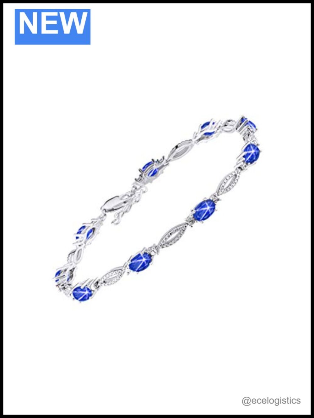 Sterling Silver Tennis Bracelet Birthstone Gemstones Diamonds